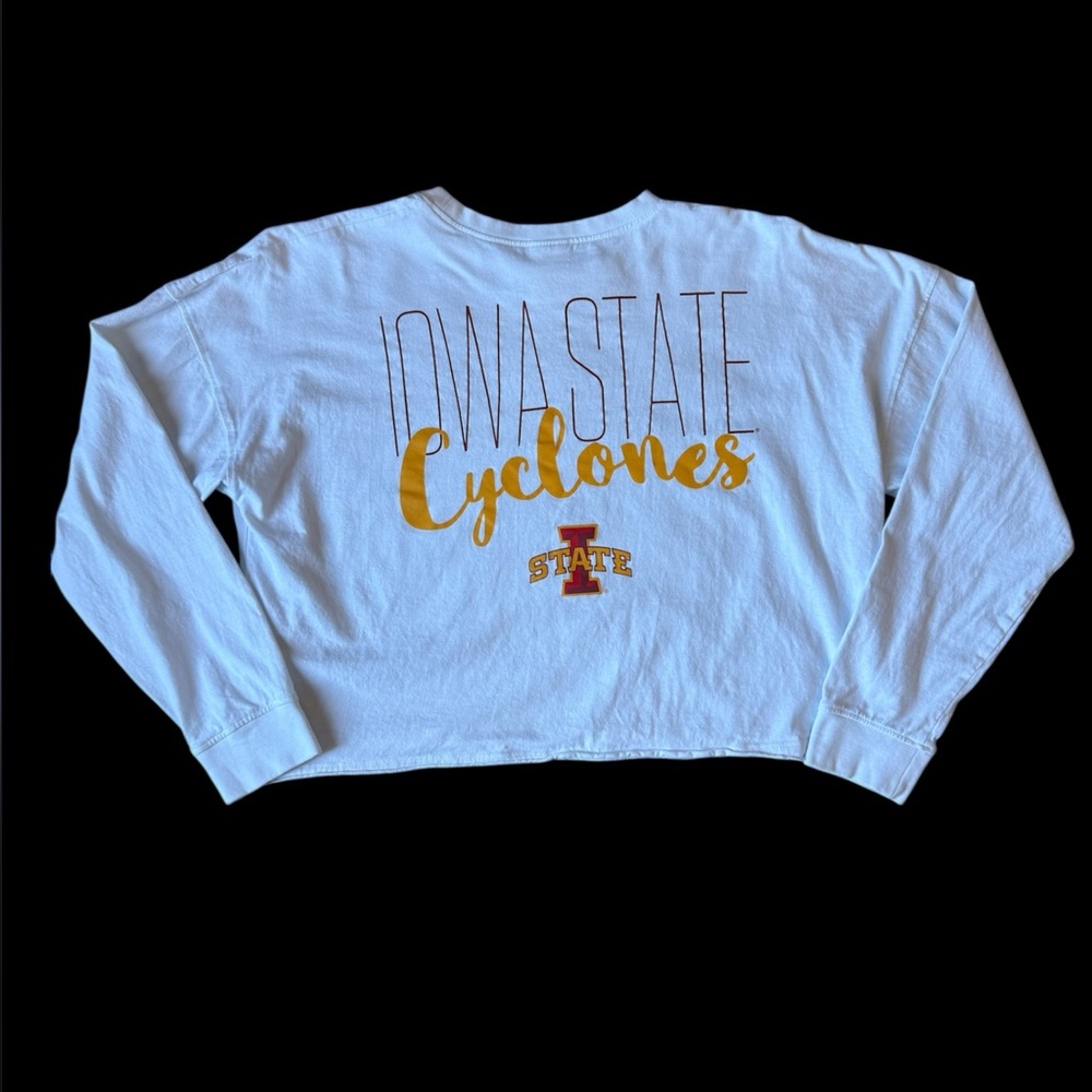 Iowa State Cyclones Rivalry Threads White Crop Top
